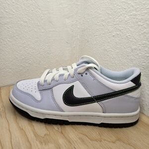 NIKE DUNK LOW GS White/Black-Football Grey   FB9109-107